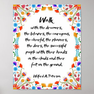 Poster Marchez avec les rêveurs, les croyants