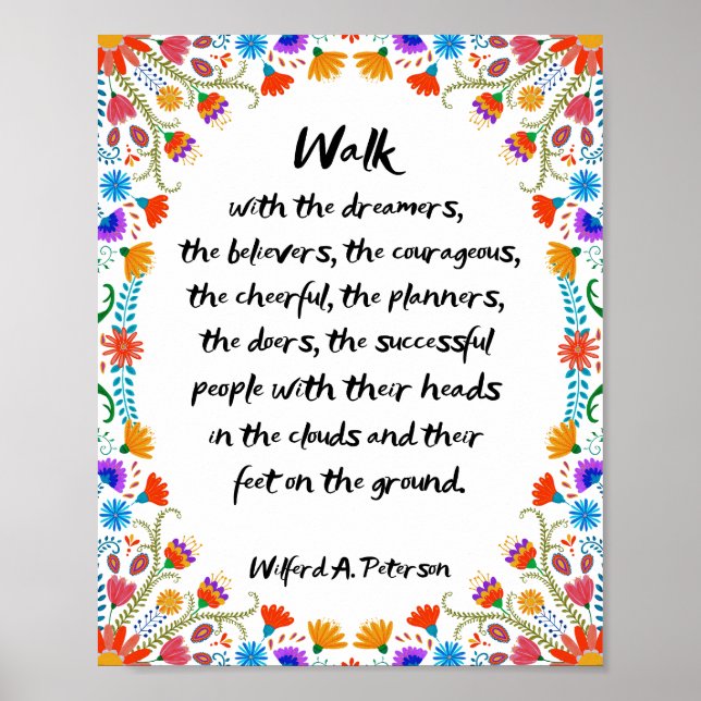 Poster Marchez avec les rêveurs, les croyants (Devant)