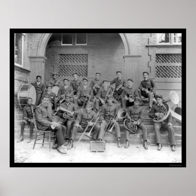 Poster Marching Band Claflin University 1898 (Devant)
