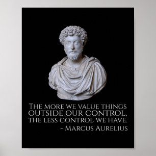 Poster Marcus Aurelius - Philosophie du stoïcisme motivat