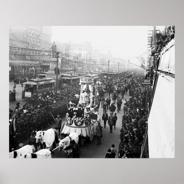 Poster Mardi Gras, 1900 (Devant)