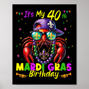 Poster Mardi Gras 40e anniversaire Mardi gras 40 ans
