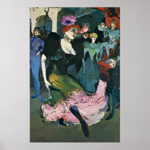 Poster Mardi Gras Ball Danseuse