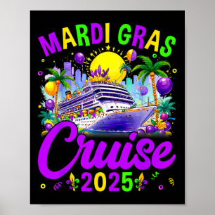 Poster Mardi Gras Carnival Cruise 2025 Family Cruising