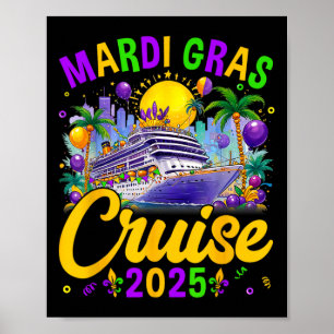 Poster Mardi Gras Carnival Cruise 2025 Family Cruising Ma