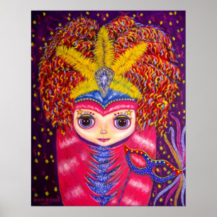 Poster Mardi Gras Doll