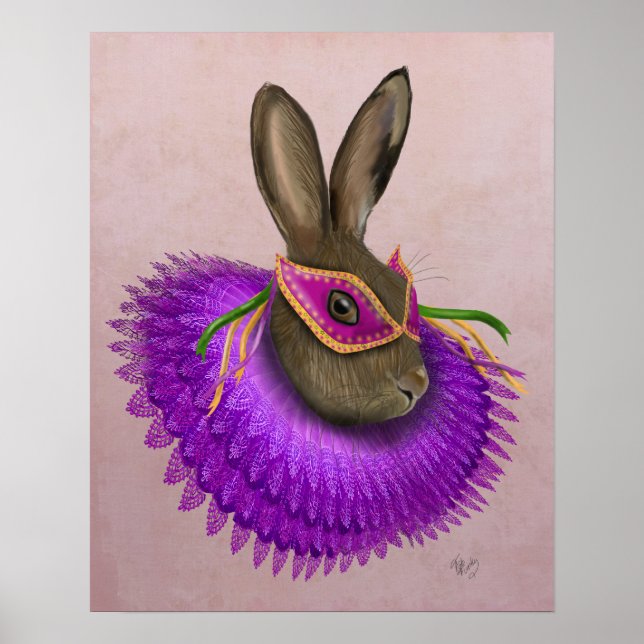 Poster Mardi Gras Hare (Devant)