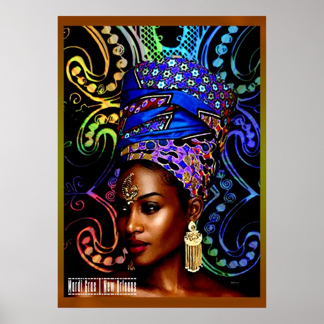 Poster Mardi Gras | Nouvelle-Orléans (Devant)