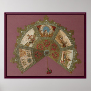 Poster Mardi Gras Rex Ball 1890