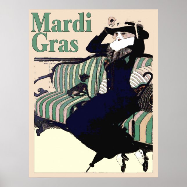 Poster Mardi Gras S'habiller (Devant)
