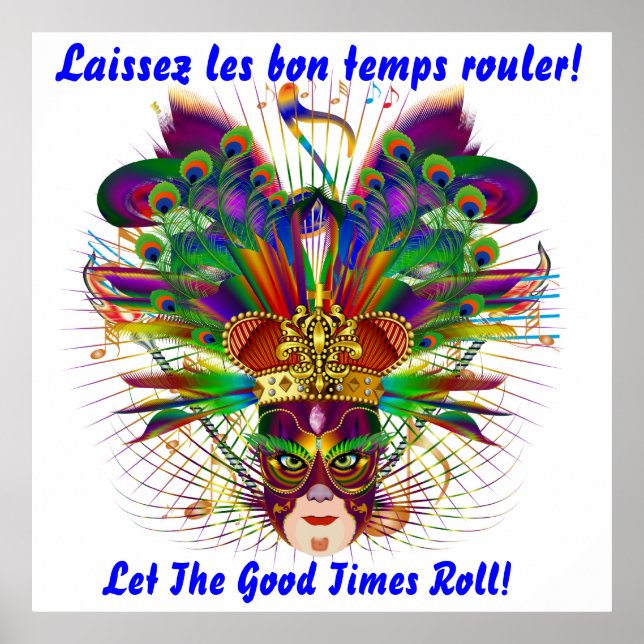 Poster Mardi Gras S'Il Vous Plaît Voir Les Notes (Devant)