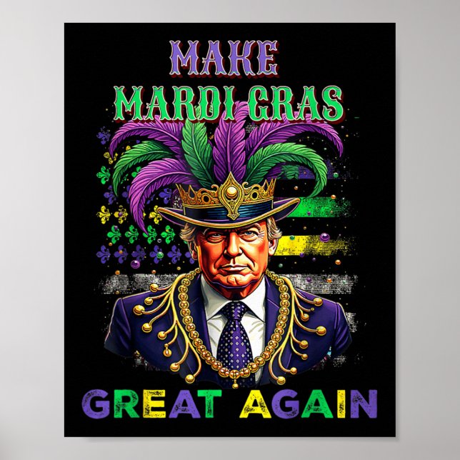 Poster Mardi Gras Trump et Mardi Gras Ameri (Devant)