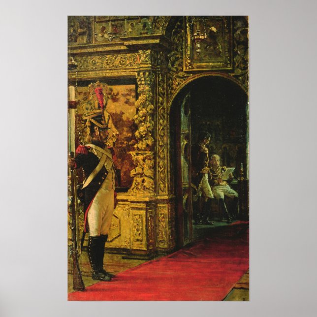 Poster Maréchal Davout dans le monastère de Chudov (Devant)