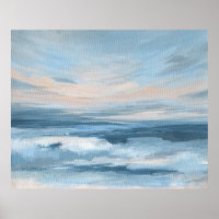 Marée basse - Peinture Abstraite du paysage marin