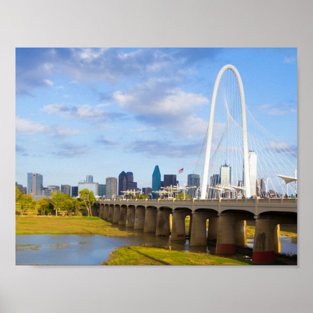 Poster Margaret Hunt Bridge, Dallas, Texas (Devant)