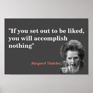 Poster Margaret Thatcher Cite D'Aimer