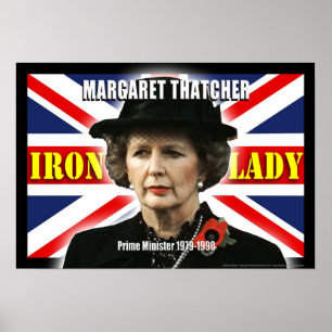 Poster Margaret Thatcher Premier ministre