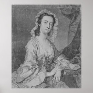 Poster Margaret Woffington, gravée par John Faber Jr
