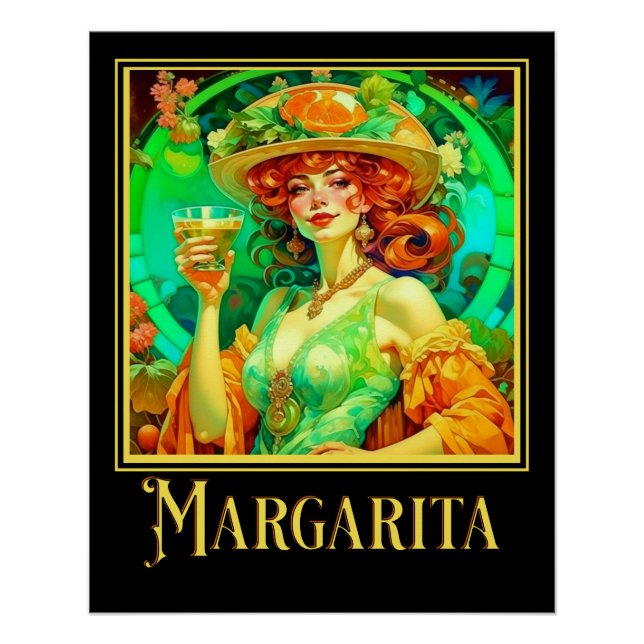 Poster Margarita Art Nouveau (Devant)