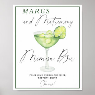 Poster Margarita Baby shower Mimioza bar