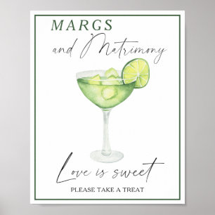 Poster Margarita nuptiale l'amour est doux prendre un gât