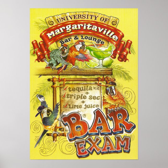 Poster Margarita Poster=Passer L'Examen Bar (Devant)