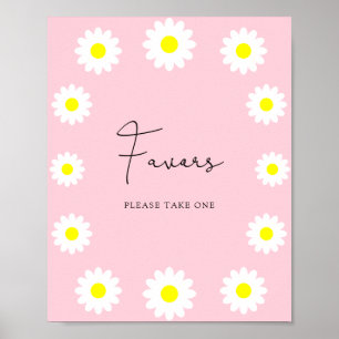 Poster Marguerites fleurs sauvages - Faveurs