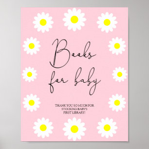 Poster Marguerites fleurs sauvages - livres pour bébé