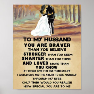 Poster Mari À Mon Mari Vous Êtes Brillant