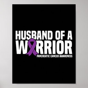 Poster Mari D'Un Guerrier Pancréatique Cancer Sensibilisa