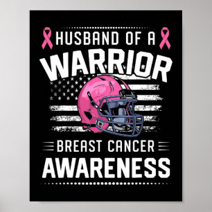 Poster Mari D'Un Guerrier Sensibilisation Au Cancer Du Se