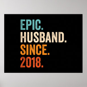 Poster Mari épopé masculin depuis 2018 anniversaire maria