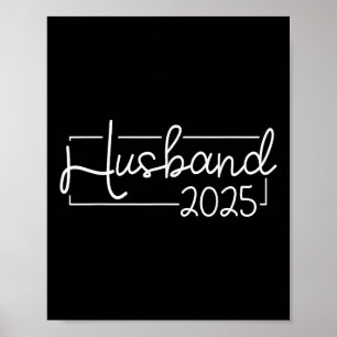Poster Mari Est 2025 Marié Hubby Mariage Gettin