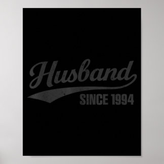 Poster Mari Retro en Détresse Depuis 1994 32e Noces