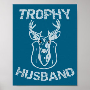 Poster Mari Trophée Buck Illustration pour Hommes