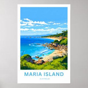 Poster Maria Island Australie Imprimer Voyage