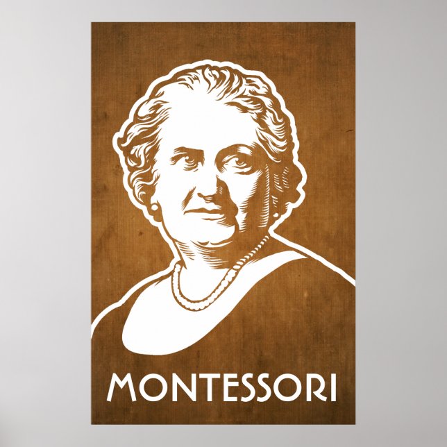 Poster Maria Montessori Imprimer (Devant)