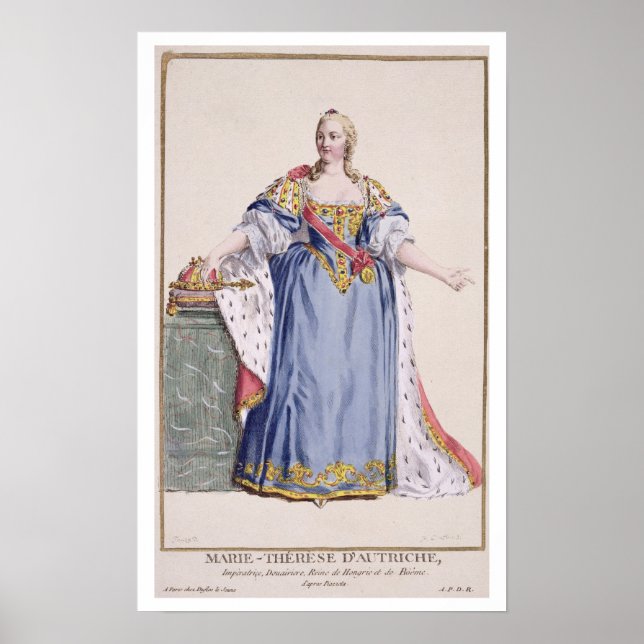Poster Maria Theresa (1717-80) Empress of Austria, de ' (Devant)