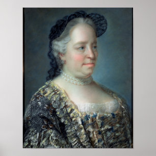Poster Maria Theresa, impératrice de l'Autriche, 1762
