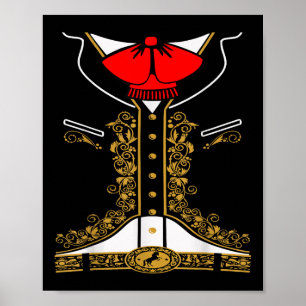 Poster Mariachi Charro Costume Mexicain Pour Cinco De May