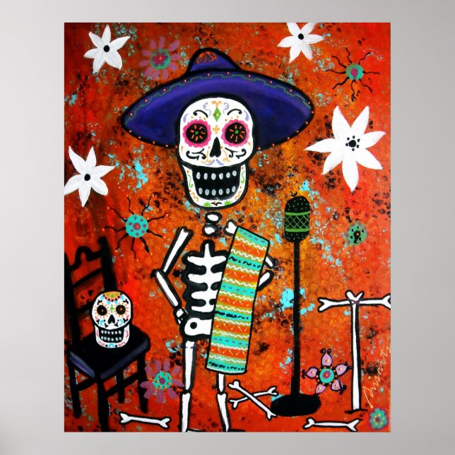 POSTER MARIACHI DIA DE LOS MUERTOS (Devant)