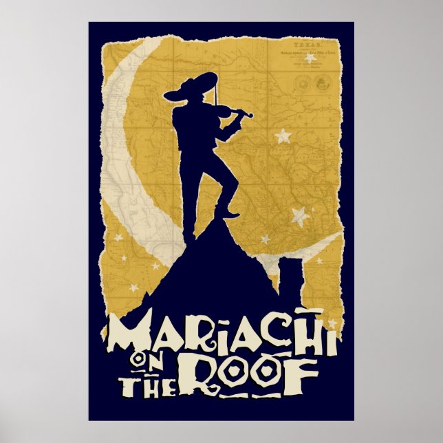 Poster Mariachi sur le toit (Devant)