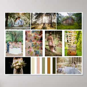 Poster Mariage 9 Modèle photo Cartes d'humeur Nuances de 