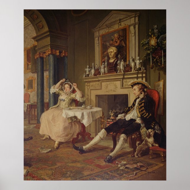 Poster Mariage à la Mode : II- La Tete a Tete, c.1743 (Devant)