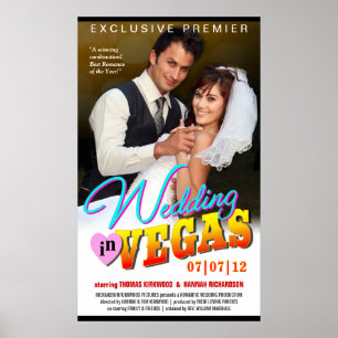 Poster Mariage à Vegas - Modèle photo d'affiche de cinéma