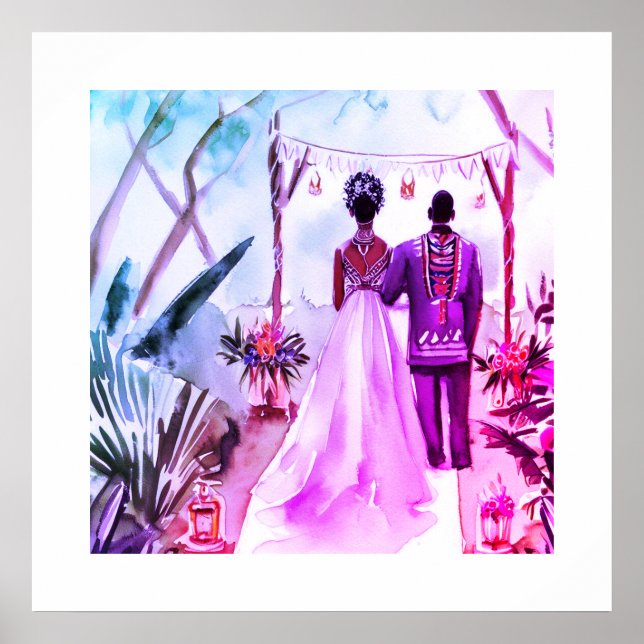 Poster Mariage africain (Devant)