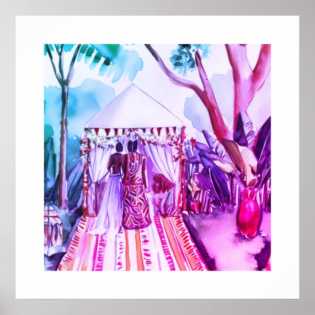 Poster Mariage africain (Devant)