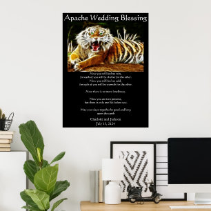 Poster Mariage Apache Bénédiction Tiger