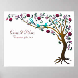 Poster mariage Arbre de vie -7 grenades