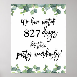 Poster Mariage au Eucalyptus Nous Avons Attendu